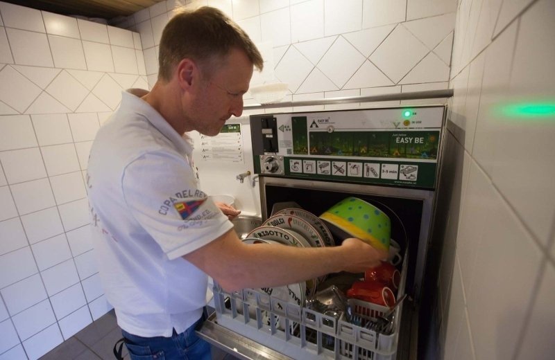 Vaatwasser camping belgie