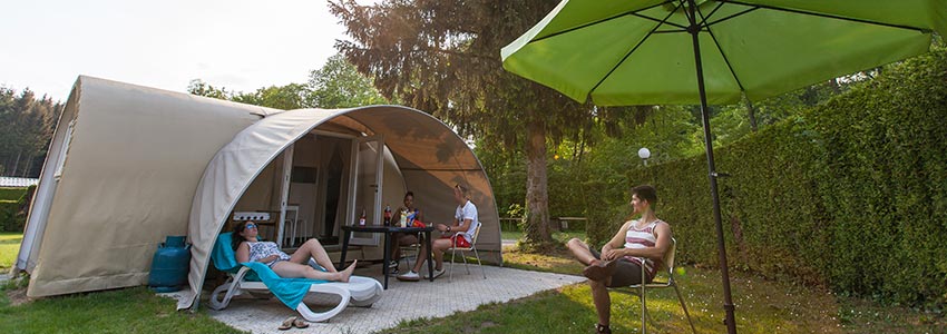 Entspanntes Campen in unserem Glamping-Zelt auf dem Campingplatz Polleur