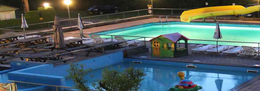 Camping with pool and slide in the Ardennes