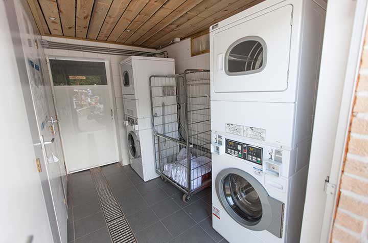 The laundromat is one of the many facilities at the Polleur campsite